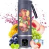 Portable Juicer, USB Rechargeable Juice Extractor Cup with LED Display, Fruit Juicer, Suitable for Outdoor Carrying Use, Ice Maker Machine